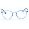 I-GOG ACETATE FULL FRAME IG-FR-8358-C5 TRANSPARENT BLUE ROUND UNISEX EYEGLASSES