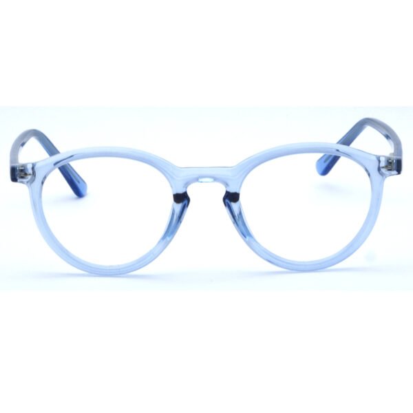 I-GOG ACETATE FULL FRAME IG-FR-8358-C5 TRANSPARENT BLUE ROUND UNISEX EYEGLASSES