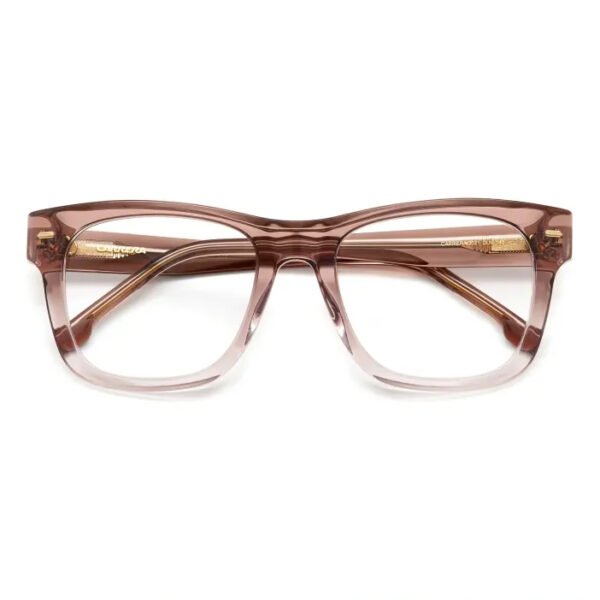 CARRERA TRANSPARENT PINK ACETATE FULL FRAME CA-FR-3021-DLN-5219 LARGE SQUARE MEN EYEGLASSES - Image 3