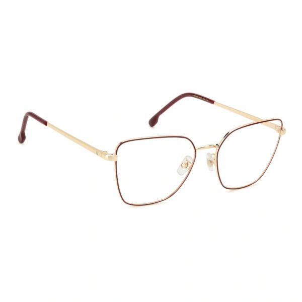 CARRERA BURGUNDY METAL FULL FRAME CA-FR-3022-NOA-5517 MEDIUM SQUARE WOMEN EYEGLASSES - Image 4