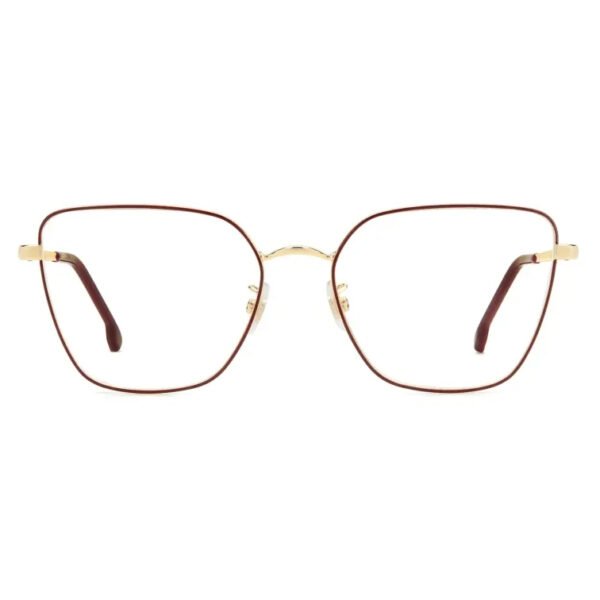 CARRERA BURGUNDY METAL FULL FRAME CA-FR-3022-NOA-5517 MEDIUM SQUARE WOMEN EYEGLASSES