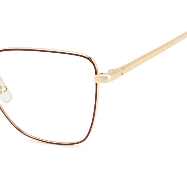 CARRERA BURGUNDY METAL FULL FRAME CA-FR-3022-NOA-5517 MEDIUM SQUARE WOMEN EYEGLASSES - Image 2