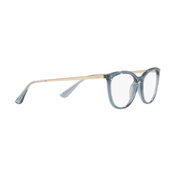 VOGUE FULL FRAME TRANSPARENT BLUE CAT EYE MEDIUM UNISEX EYEGLASSES VO-FR-5276-2966-51 - Image 4