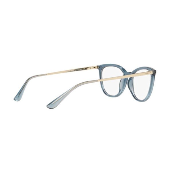 VOGUE FULL FRAME TRANSPARENT BLUE CAT EYE MEDIUM UNISEX EYEGLASSES VO-FR-5276-2966-51 - Image 3