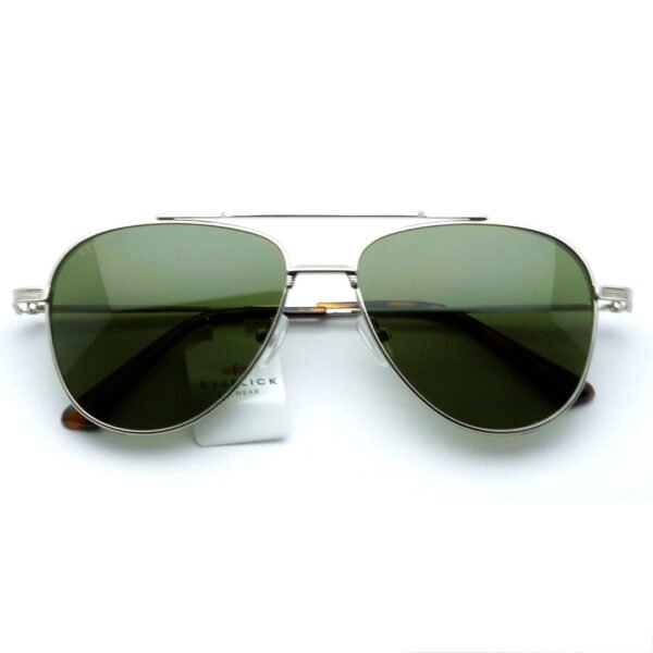 EYEFLICK-SG METAL FULL FRAME EF-98061-SL-GN SILVER AVIATOR MEN SUNGLASSES - Image 3