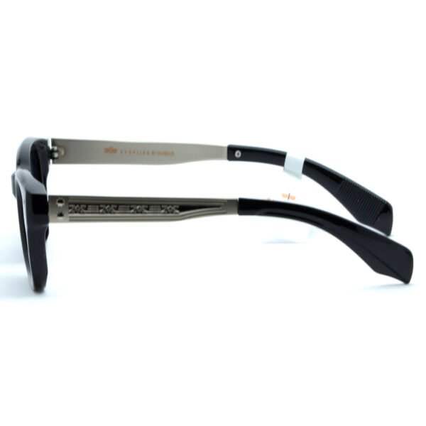 EYEFLICK-SG FIBER FULL FRAME EF-98163-BL-BL BLACK SQUARE MEN SUNGLASSES - Image 4