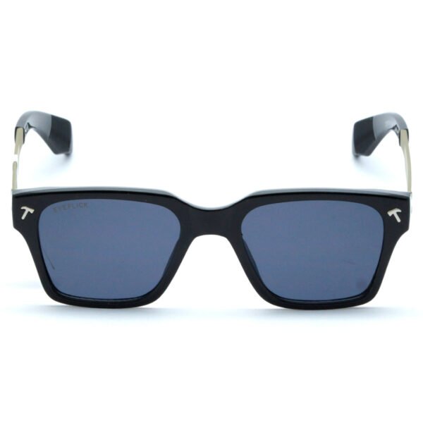 EYEFLICK-SG FIBER FULL FRAME EF-98165-METT-BL BLACK METT SQUARE MEN SUNGLASSES