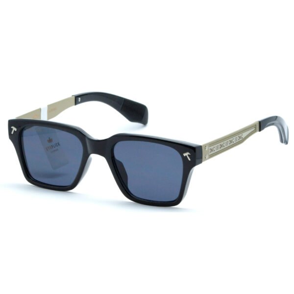 EYEFLICK-SG FIBER FULL FRAME EF-98165-METT-BL BLACK METT SQUARE MEN SUNGLASSES - Image 5