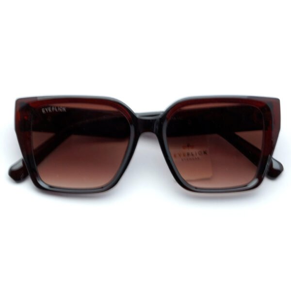 EYEFLICK-SG FIBER FULL FRAME EF-99128E-C2 RED RECTANGLE WOMEN SUNGLASSES - Image 3