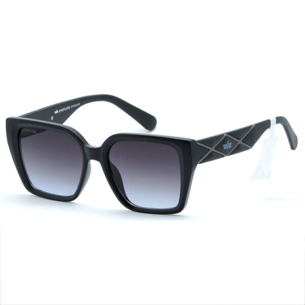 EYEFLICK-SG FIBER FULL FRAME EF-99128E-C3 BLACK METT RECTANGLE WOMEN SUNGLASSES - Image 6