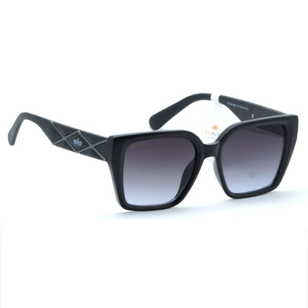 EYEFLICK-SG FIBER FULL FRAME EF-99128E-C3 BLACK METT RECTANGLE WOMEN SUNGLASSES - Image 5