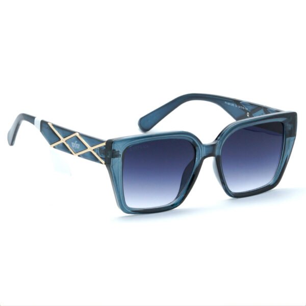 EYEFLICK-SG FIBER FULL FRAME EF-99128E-C4 BLUE RECTANGLE WOMEN SUNGLASSES - Image 4