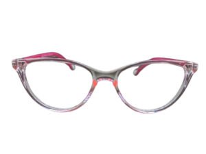 Transparent Light Pink Cat-Eye Eyeglasses for Kids