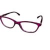 Purple Cat Eye Eyeglasses with Fancy Arms for Kids - Image 2