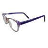 Transparent Purple Cat-Eye Rimmed Eyeglasses for Girls - Image 2