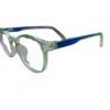 New Superflex Crystal Green Color Round Eyeglasses for Kids - Image 4