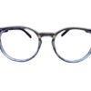 Rich Look Transparent with Blue Arms High-Quality Glasses