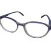 Purple Transparent Full Rim Oval Shape Eyewear - Image 3