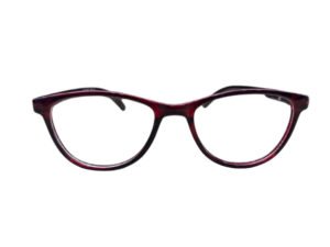 Matte Maroon & Black Cat-Eye Full Rim Eye Frame