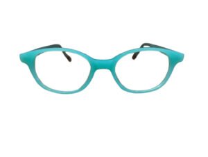 Slightly Greenish Blue color full Rim Cat eye