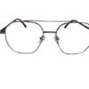 Silver Square Full Rim Narrow Unisex Eyeglasses