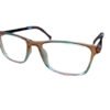 Blue & Brown Color Transparent Full Rim Rectangle Kids - Image 4