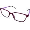 Long Lactic Matte Purple with Purple and Black Temple Specs - Image 3