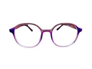 Purple Color with Blue Shade Round Full Rim Specs
