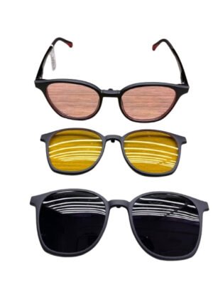 Classic Rounded, slightly oval shape Clip-on Frames