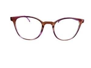 Matte Brown Frame with Purple Temple Full Rim for Kids
