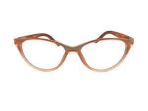 Luxury Gradient Transparent Orange Cat-Eye Eyeglasses for Kids