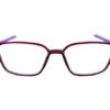 Long Lactic Matte Purple with Purple and Black Temple Specs