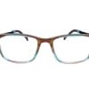Blue & Brown Color Transparent Full Rim Rectangle Kids
