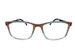 Blue & Brown Color Transparent Full Rim Rectangle Kids