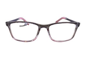 Gray and Wine Wayfarer Full-Rim Eyeglasses for Kids