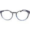 Transparent Grey with Light Blue Shade Round Eyeglasses for Kids