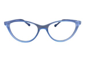 Kids Glasses: Blue Transparent Full Rim Cat Eye Specs for Girl's (5-8 yrs)