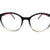 New Fashion Designer Black Frame with a Red, Blue, and gold Accent on the Bottom and Sides