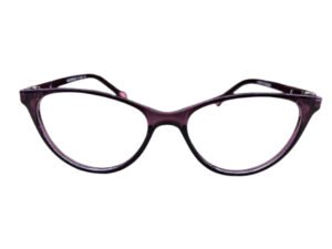 Luxury High Fashion Purple Cat-Eye Rimmed Eyeglasses for Girls