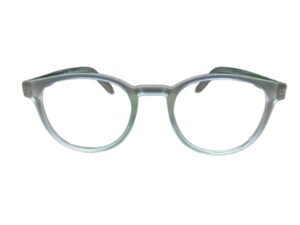 Transparent Green Color Round Eyeglasses for Kids