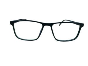 Matte Black Color Square Eyeglasses for Kids