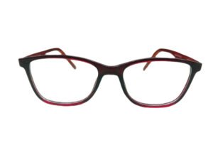Dark Red Butterfly Rimmed Eyeglasses for Girls