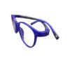 Sailor Blue Flexible Round Little Kids Eyeglasses - Image 2