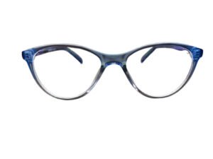 Transparent Cat Eye Rimmed Matte Finish Arms Design Eyewear
