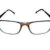 Blue & Brown Color Transparent Full Rim Rectangle Kids - Image 2