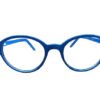 Round Spectacle Frame with Black and Blue Color and Strong Durable TR-90 Spectacle Frame