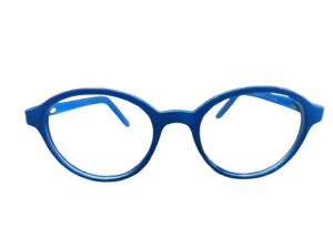 Round Spectacle Frame with Black and Blue Color and Strong Durable TR-90 Spectacle Frame