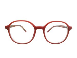 Red Round Full Rim Unisex Eyeglasses