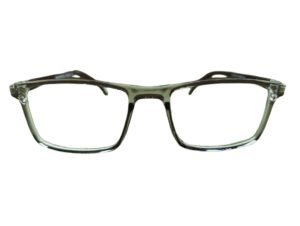 Trendy Lightweight Plastic Frame with a Transparent Front and Dark Brown Temples