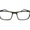 Crystal Green Color with Fancy Frame Rectangle Eyeglasses